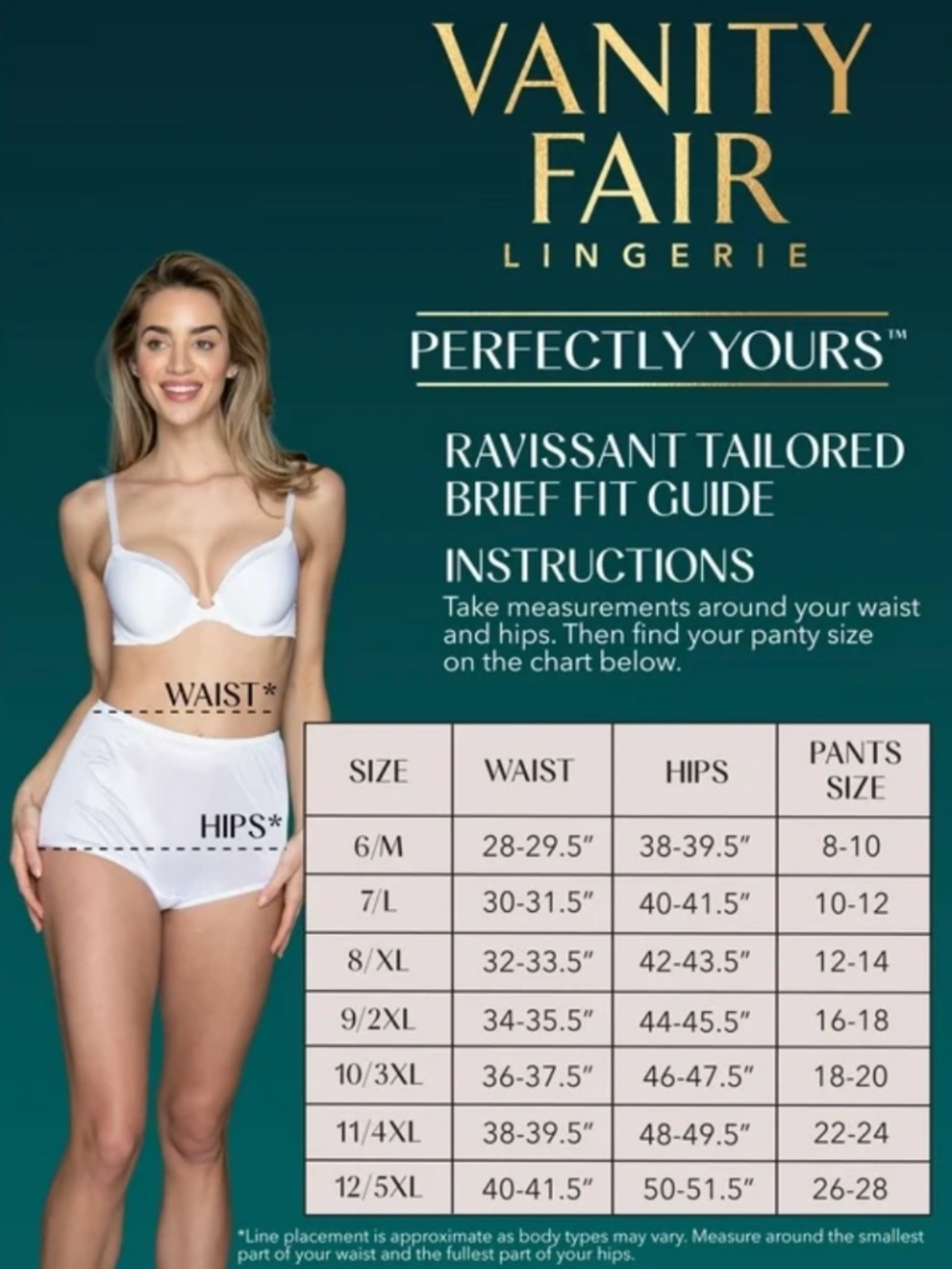 Vanity Fair Lingerie Perfectly Yours Ravissant 3-Pack Brief Panty Set Fawn Asst - Picture 5 of 6